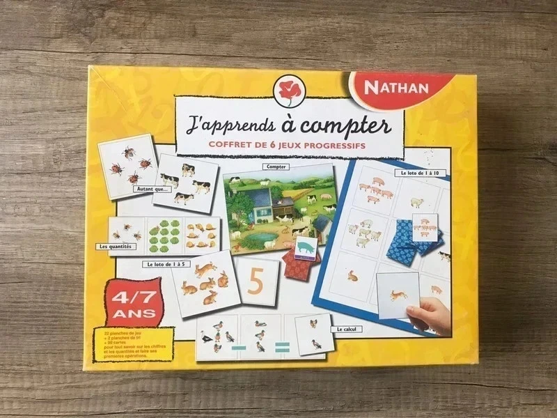 jeu éducatif "J'apprends à compter" de Nathan,